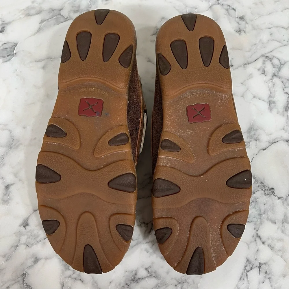 Twisted X Brown and Cream Women's Moccasins - Picture 12 of 12